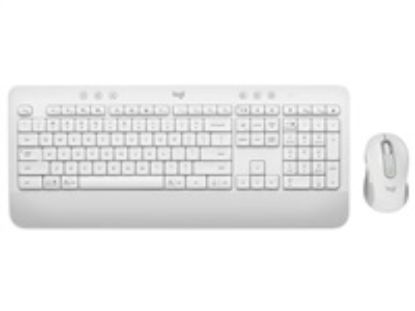 Obrázek Logitech Set klávesnice a myš Signature MK650, CZ- SK, bílá/ šedá