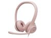 Obrázek Logitech Headset H390, drátový, USB, růžová