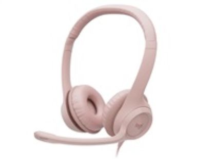 Obrázek Logitech Headset H390, drátový, USB, růžová