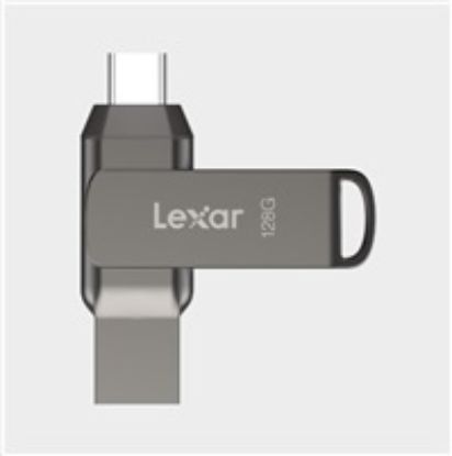 Obrázek Lexar JumpDrive Dual Drive D400 Type- C/ Type- C & Type- A, up to 130MB/ s read (USB 3.1) 128 GB