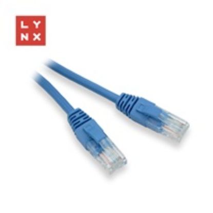 Obrázek LYNX UTP patch kabel Cat5e, PVC, CCA, 0, 3m, modrý (balení obsahuje 10ks)