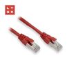 Obrázek LYNX FTP patch kabel Cat5e PVC, CCA, 0, 5m, červený (balení obsahuje 10ks)
