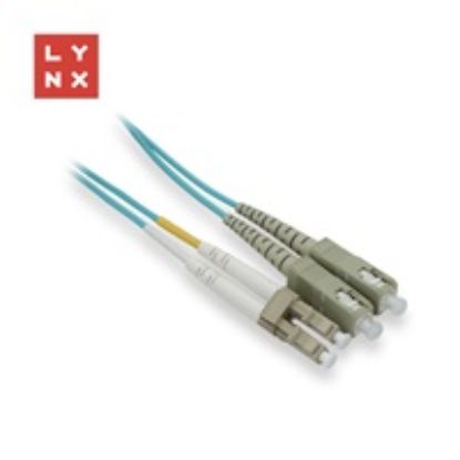 Obrázek LYNX duplexní patch kabel MM, OM3, LC/ SC, 50/ 125µm, 2m