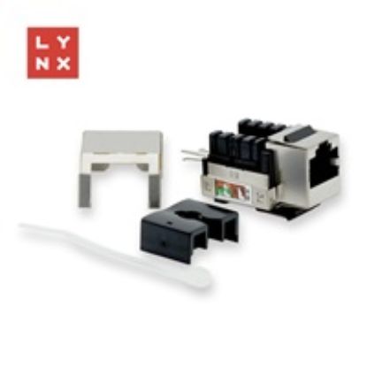 Obrázek LYNX keystone STP Cat5e, 90 stp., stříbrný