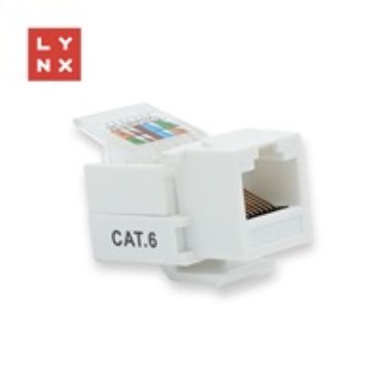 Obrázek LYNX keystone UTP Cat6, samozařezávací, 90stp., bílý