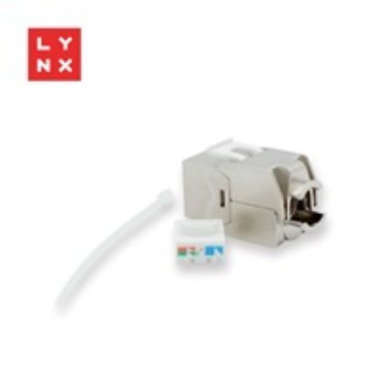 Obrázek LYNX keystone, STP Cat6a, samozařezávací, stříbrný