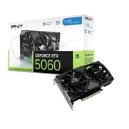 Obrázek PNY VGA Nvidia GeForce RTX 5060 8 GB Dual Fan, RTX 5060, 8 GB GDDR7, 3xDP, 1xHDMI