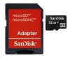 Obrázek SanDisk MicroSDHC karta 32 GB (Class 4) + adaptér
