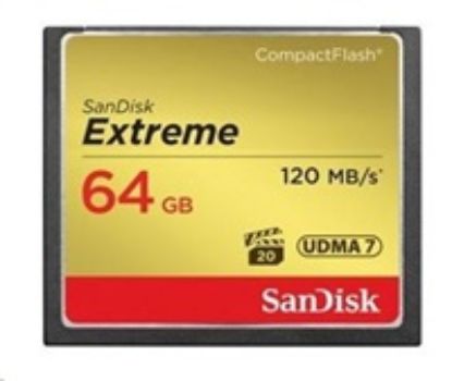 Obrázek SanDisk Compact Flash 64 GB Extreme (R: 120/ W: 85 MB/ s) UDMA7
