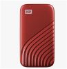 Obrázek SanDisk WD My Passport SSD externí 500 GB , USB- C 3.2 , 1050/ 1000MB/ s R/ W PC & Mac , Red