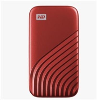 Obrázek SanDisk WD My Passport SSD externí 500 GB , USB- C 3.2 , 1050/ 1000MB/ s R/ W PC & Mac , Red