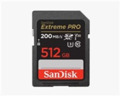 Obrázek SanDisk SDXC karta 512 GB Extreme PRO (200 MB/ s Class 10, UHS- I U3 V30)