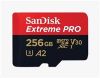 Obrázek SanDisk micro SDXC karta 256 GB Extreme PRO (200 MB/ s Class 10, UHS- I U3 V30) + adaptér