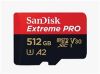 Obrázek SanDisk micro SDXC karta 512 GB Extreme PRO (200 MB/ s Class 10, UHS- I U3 V30) + adaptér