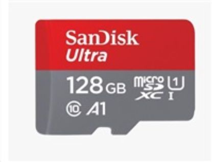 Obrázek SanDisk MicroSDXC karta 128 GB Ultra (140 MB/ s, A1 Class 10 UHS- I) + adaptér
