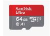 Obrázek SanDisk MicroSDXC karta 64 GB Ultra (140 MB/ s, A1 Class 10 UHS- I) + adaptér