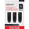 Obrázek SanDisk Flash Disk 64 GB Ultra, USB 3.0, Černá, 3 Pack
