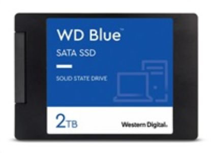 Obrázek WD BLUE SSD 3D NAND WDS200T3B0A 2 TB Powered by SanDisk, SATA/ 600, (R: 560, W: 530MB/ s), 2.5"