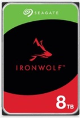 Obrázek SEAGATE HDD 8 TB IRONWOLF (NAS), 3.5", SATAIII, 7200 RPM, Cache 256MB, CMR