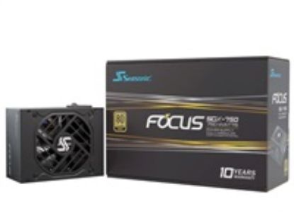 Obrázek SEASONIC zdroj 750 W Focus SGX 750, 120mm, Plně modulární, 80+ Gold, černá