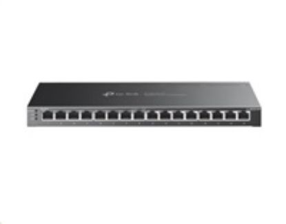Obrázek TP- Link OMADA switch SG2016P (16xGbE, 8xPoE+, 120 W, fanless)