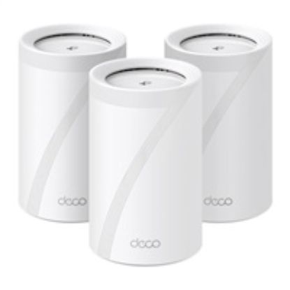 Obrázek TP- Link Deco BE65(3- pack) WiFi7 Mesh(BE9300, 2, 4GHz/ 5GHz/ 6GHz, 4 x 2, 5GbELAN/ WAN, 1xUSB3.0)