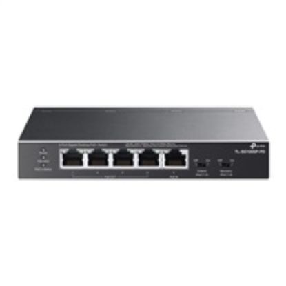 Obrázek TP- Link switch TL- SG1005P- PD (5xGbE, 4xPoE+, 1xPoE- in, PoE++, 90 W, fanless)