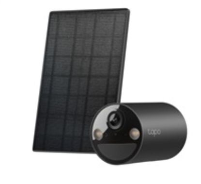 Obrázek TP- Link Tapo C411 KIT venkovní kamera, solární panel (3MP, 2K QHD, 1296p, IR 9m, WiFi, micro SD card, IP65)
