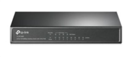 Obrázek TP- Link switch TL- SF1008P (8 x 100Mb/ s, 4xPoE+, 66 W, fanless)