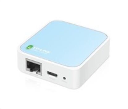 Obrázek TP- Link TL- WR802N WiFi4 router (N300, 2, 4GHz, 1 x 100Mb/ s LAN/ WAN, 1xmicroUSB)