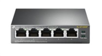 Obrázek TP- Link switch TL- SF1005P (5 x 100Mb/ s, 4xPoE+, 67 W, fanless)