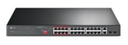 Obrázek TP- Link CCTV switch TL- SL1226P (24 x 100Mb/ s, 2xGbE/ 2xSFP combo, 24xPoE+, 250 W)