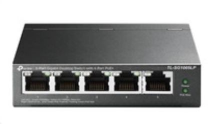 Obrázek TP- Link switch TL- SG1005LP (5xGbE, 4xPoE+, 40 W, fanless)