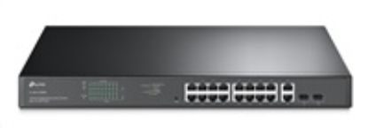 Obrázek TP- Link CCTV Easy Smart switch TL- SG1218MPE (16xGbE, 2xGbE/ 2xSFP combo, 16xPoE+, 250 W)