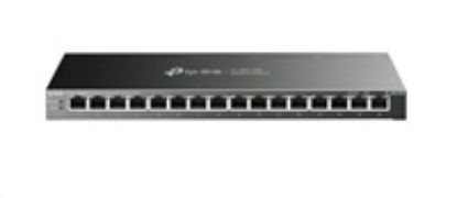 Obrázek TP- Link switch TL- SG116P (16xGbE, 16xPoE+, 120 W, fanless)