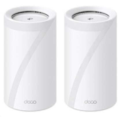 Obrázek TP- Link Deco BE85(2- pack) WiFi7 Mesh(BE22000, 2, 4GHz/ 5GHz/ 6GHz, 1 x 10GbELAN/ WAN, 1xSFP+/ 10GbELANcombo, 2 x…