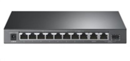 Obrázek TP- Link CCTV switch TL- SG1210PP (9xGbE, 1xGbE/ SFP combo uplink, 1xGbE uplink, 6xPoE+, 2xPoE++, 123 W, fanless)