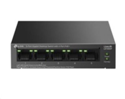 Obrázek TP- Link LiteWave switch LS105GP (5xGbE, 4xPoE+, 65 W, fanless)
