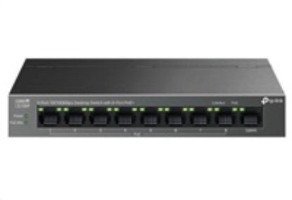 Obrázek TP- Link LiteWave switch LS109P (9 x 100Mb/ s, 8xPoE+, 63 W, fanless)