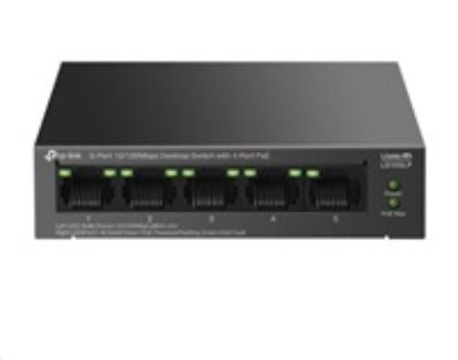 Obrázek TP- Link LiteWave switch LS105LP (5 x 100Mb/ s, 4xPoE, 41 W, fanless)