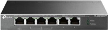 Obrázek TP- Link CCTV switch TL- SG1006PP (6xGbE, 3xPoE+, 1xPoE++, 64 W, fanless)