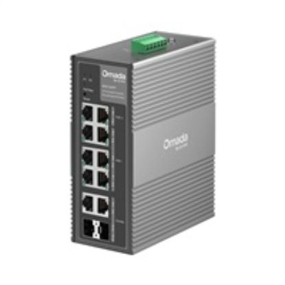 Obrázek TP- Link OMADA průmyslový switch IES210GPP (8xGbE, 2xGbE/ SFPcombo, 6xPoE+, 2xPoE++, 240 W, DIN, IP40, fanless)
