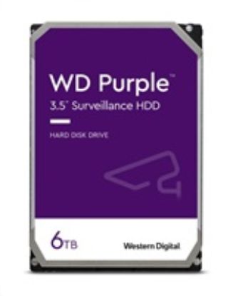 Obrázek WD PURPLE WD64PURZ 6 TB, SATA III 3.5", 256MB, 175MB/ s, Low Noise, CMR