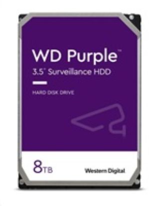 Obrázek WD PURPLE WD85PURZ 8 TB, SATA III 3.5", 256MB 5640RPM, 215MB/ s, Low Noise, CMR
