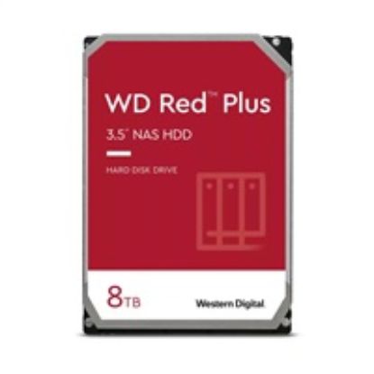 Obrázek WD RED PLUS NAS WD80EFPX 8 TB, SATA III 3.5", 256MB 5400RPM, 215MB/ s, CMR