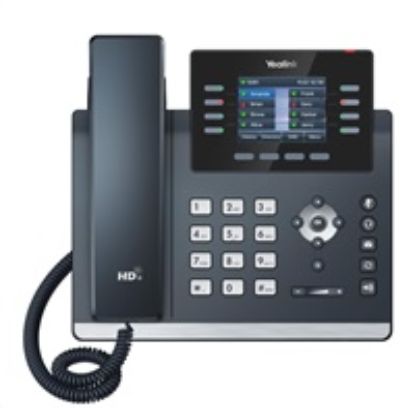 Obrázek Yealink SIP- T44U SIP telefon, 320 x 240, grafický 2, 8" displej, 2x RJ45 10/ 100/ 1000 Mbps, 2xUSB, bez adaptéru