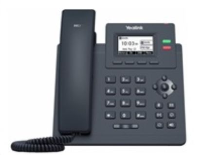 Obrázek Yealink SIP- T31 W WiFi telefon, s napájecím adaptérem, 2, 3" 132 x 64 grafický, 2x RJ45 10/ 100, 2x SIP