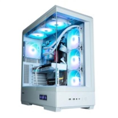 Obrázek ZALMAN case P50 DS, Mid Tower, ATX, 2xUSB 3.0, 1xUSB- C, 4x 120mm ARGB Fan, Boční display, bílá