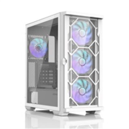 Obrázek ZALMAN case Z10 DUO White, Mid Tower, ATX, 2xUSB 3.0, 1xUSB- C, 4x ARGB Fan, bílá
