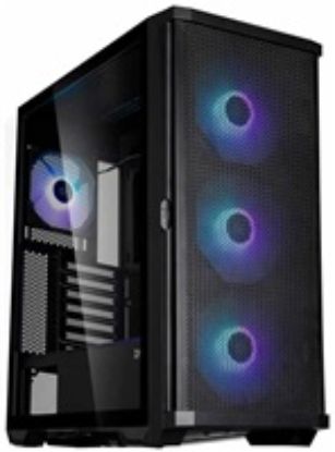 Obrázek Zalman skříň Z10 Plus / ATX / 4x ARGB fan / 2xUSB 3.0 / USB- C / mesh panel / tvrzené sklo